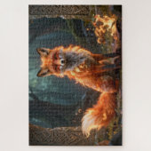 Keltisches Geisttier-Fuchs-Jigsaw-Puzzle Puzzle (Vertikal)