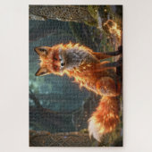 Keltisches Geisttier-Fuchs-Jigsaw-Puzzle Puzzle (Vertikal)