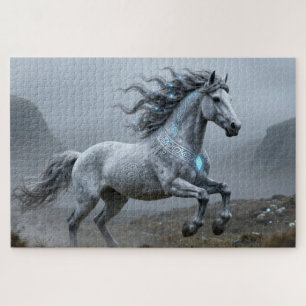 Keltisches Geisttier-Pferd-Puzzle Puzzle