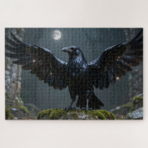 Keltisches Geisttier Rabe Puzzle