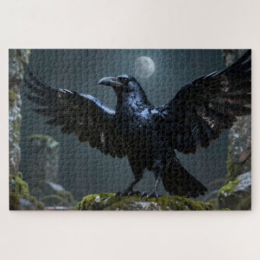 Keltisches Geisttier Raben-Puzzle Puzzle (Horizontal)
