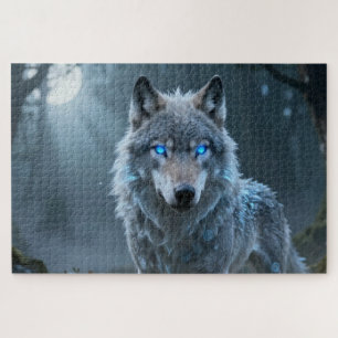 Keltisches Geisttier Wolf Puzzle