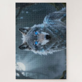 Keltisches Geisttier Wolf Puzzle (Vertikal)