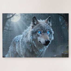 Keltisches Geisttier Wolf Puzzle