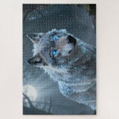 Keltisches Geisttier Wolf Puzzle (Vertikal)