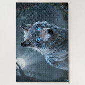 Keltisches Geisttier-Wolf-Puzzle Puzzle (Vertikal)