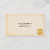 Keltisches goldenes irische Visitenkarte des (Rückseite)