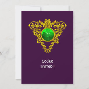 KELTISCHES HERZ MIT KLEEBLATT ST. PATRICK'S DAY PA EINLADUNG