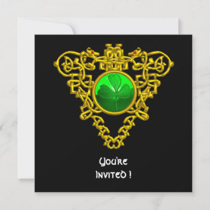 KELTISCHES HERZ MIT KLEEBLATT ST. PATRICK'S DAY PA EINLADUNG