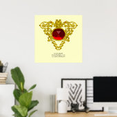 KELTISCHES HERZ POSTER (Heimbüro)