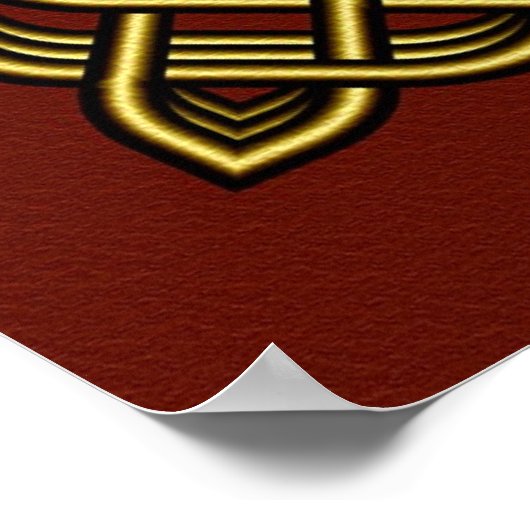 keltisches Herz Poster (Ecke)