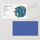 Keltisches Hippokamp Meer-Pferd Visitenkarte (Vorne/Hinten)