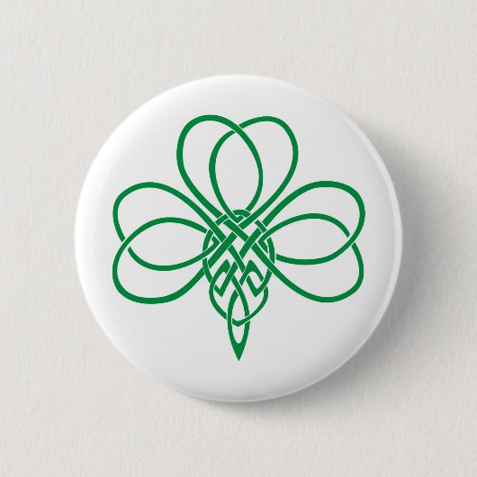 Keltisches Kleeblatt Button (Vorderseite)