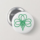 Keltisches Kleeblatt Button (Vorne & Hinten)