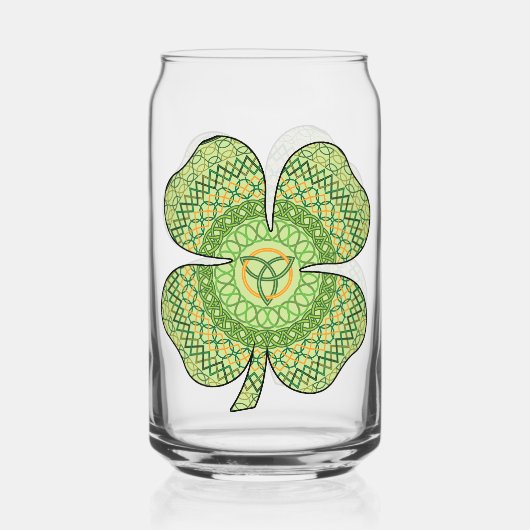 keltisches Kleeblatt Dosenglas (Rückseite)