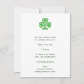 keltisches Kleeblatt Einladung (Vorderseite)