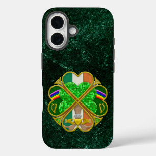 Keltisches Kleeblatt-Erbesymbol Irisch Inspiriert iPhone 16 Hülle