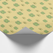 Keltisches Kleeblatt Geschenkpapier (Ecke)