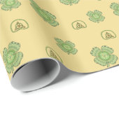 Keltisches Kleeblatt Geschenkpapier (Rolleneckpunkt)