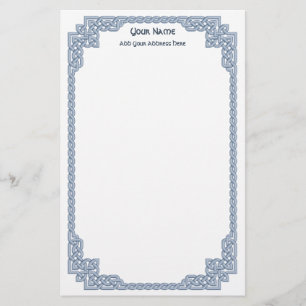Keltisches Knoten-Grenzblau Briefpapier
