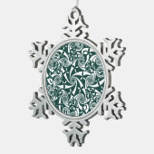 Keltisches Knoten-Medaillon-runder Entwurf, Schneeflocken Zinn-Ornament (Rechts)