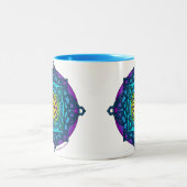 Keltisches Knoten-Medaillon-Tasse _cooles Zweifarbige Tasse (Mittel)