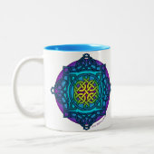 Keltisches Knoten-Medaillon-Tasse _cooles Zweifarbige Tasse (Links)