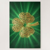 Keltisches Knoten-Shamrock-Puzzle Puzzle (Vertikal)