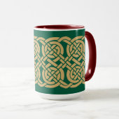 Keltisches Knotenfriesmuster Tasse (VorderseiteRechts)