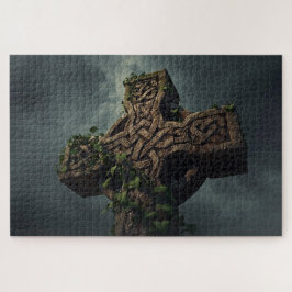 Keltisches Knotenkreuz-Jigsaw-Puzzle Puzzle