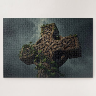 Keltisches Knotenkreuz-Jigsaw-Puzzle Puzzle
