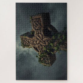 Keltisches Knotenkreuz-Jigsaw-Puzzle Puzzle