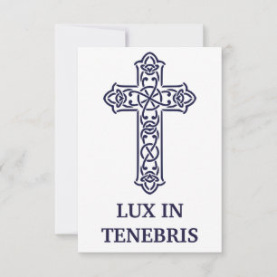 Keltisches Knotenwerk-Kreuz Holy Card Pater Nost Dankeskarte