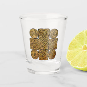 Keltisches Knotwork-Kreuz-Shotglas Schnapsglas