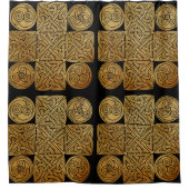 Keltisches Knüpfarbeit-Kreuz Duschvorhang (Vorderseite)