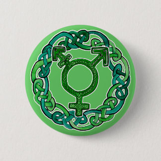 Keltisches Knüpfarbeittransgender-Symbol Button