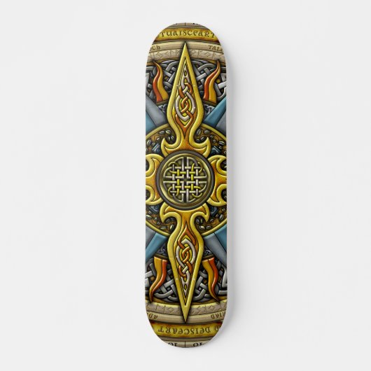 Keltisches Kompass-Skateboard Skateboard (Vorne)