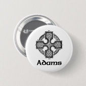 Keltisches Kreuz Adams Button (Vorne & Hinten)