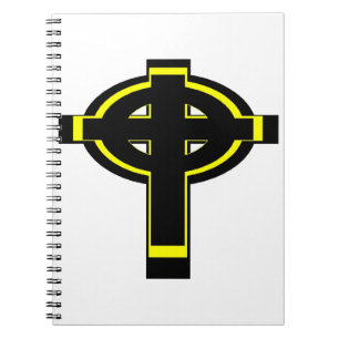 Keltisches Kreuz Christliches Spiralnotizbuch Notizblock