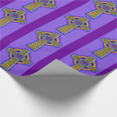 Keltisches Kreuz-Geschenk-Packpapier Geschenkpapier (Ecke)