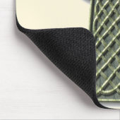 Keltisches Kreuz - grüner Stein Mousepad (Ecke)