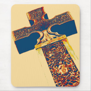 Keltisches Kreuz Grunge-Mauspad Mousepad