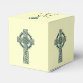 Keltisches Kreuz in Aquamariner und Elfenbeinküste Geschenkschachtel (Rückseite)