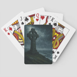 Keltisches Kreuz in der Sturmsee Spielkarten