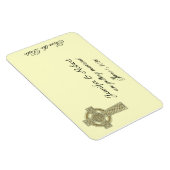 Keltisches Kreuz in Gold und Elfenbeinküste Save t Magnet (Rechte Seite)