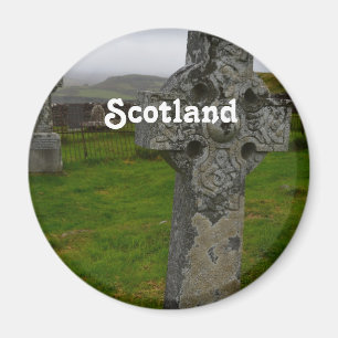 Keltisches Kreuz in Schottland Magnet