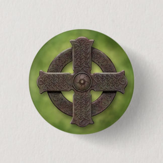 Keltisches Kreuz-Knopf Button