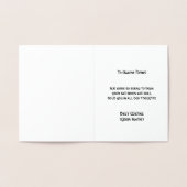 Keltisches Kreuz - mit tiefsten Wünschen des Beile Folienkarte (Innenseite)