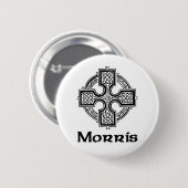 Keltisches Kreuz Morriss Button (Vorne & Hinten)