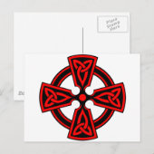 Keltisches Kreuz Postkarte (Vorne/Hinten)